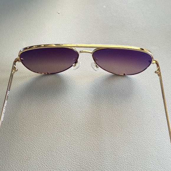 Quay Australia High Key Mini Sunglasses Two-Tone - Picture 3 of 5